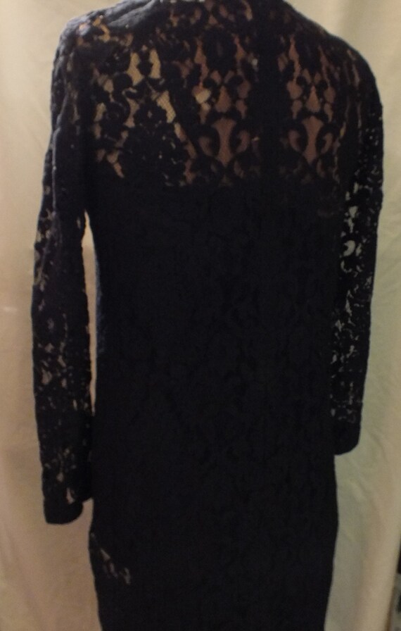 Dkny black lace dress top