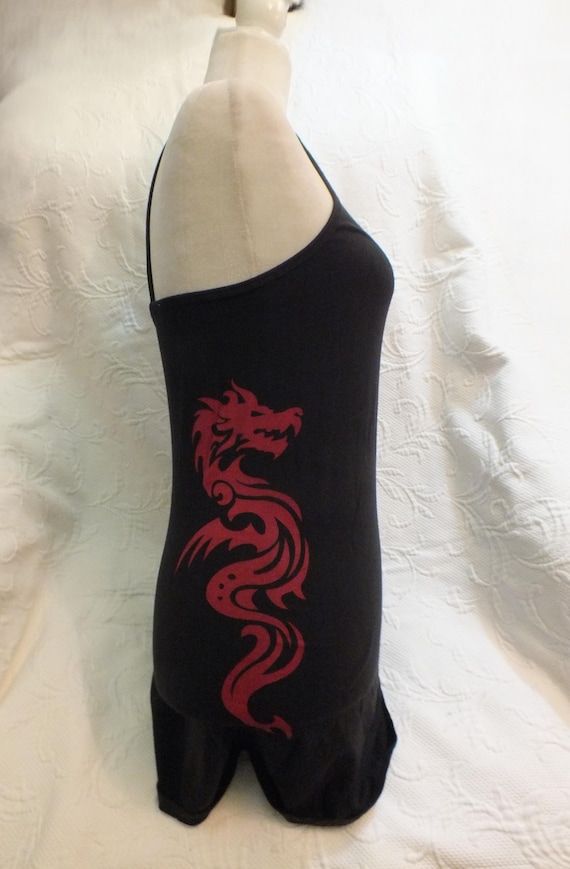 red and black dragon dress Velvet Dragon Mini Dress