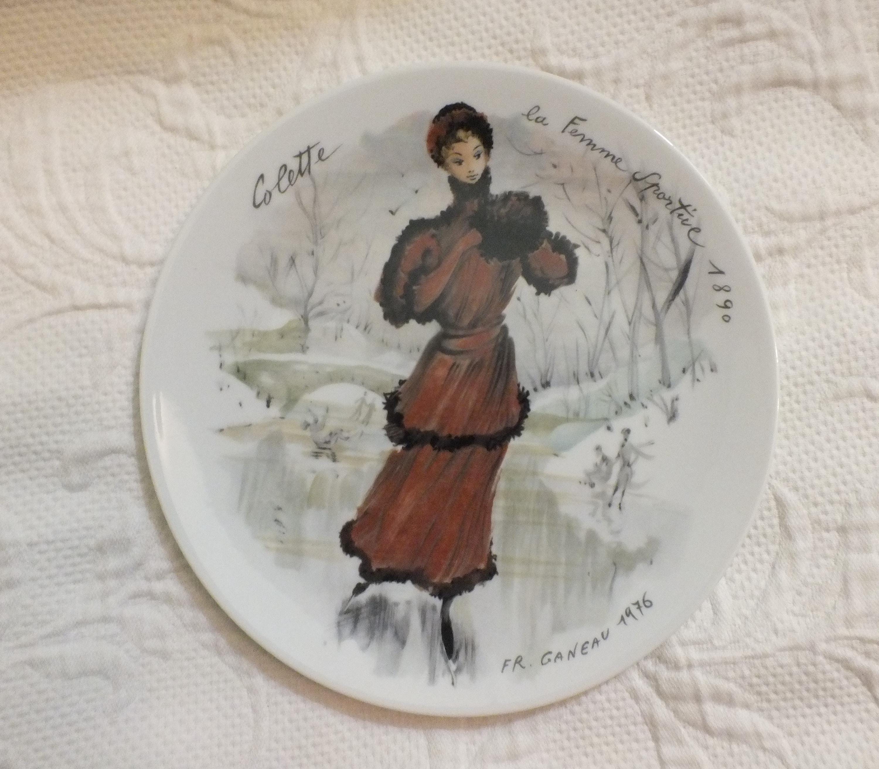 Vintage Limoges Fashion Plate 1976 Limoges Collector's Plate by