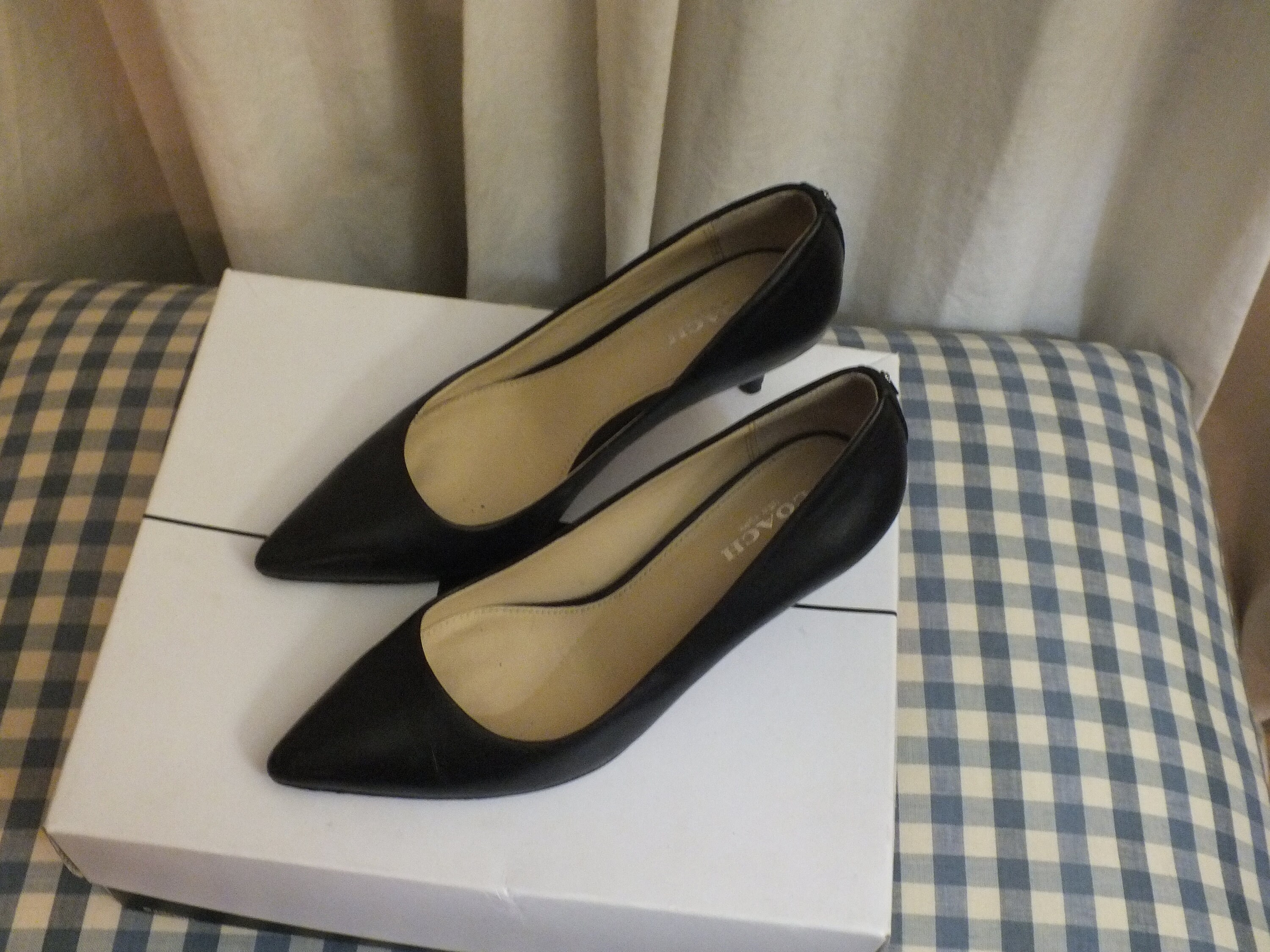 Coach black best sale heels
