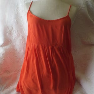Orange  Summer Top Sleeveless Size Medium