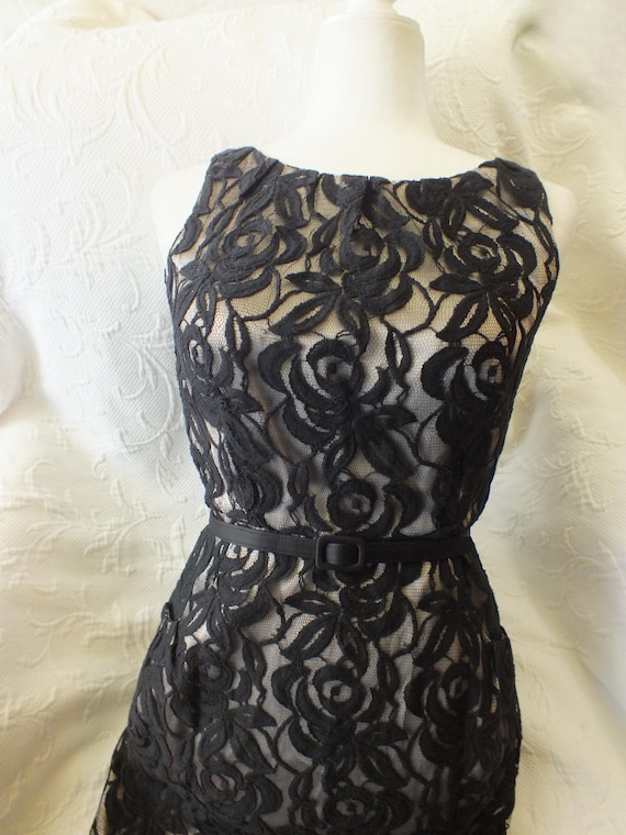black lace dress belt Buy Pour Moi Black Corded Lace Fitted Lorena Dress with Belt from Next USA