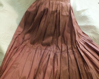 Victoria&#39;s Secret Vintage Pleated Silk Skirt by Moda International 100% Silk