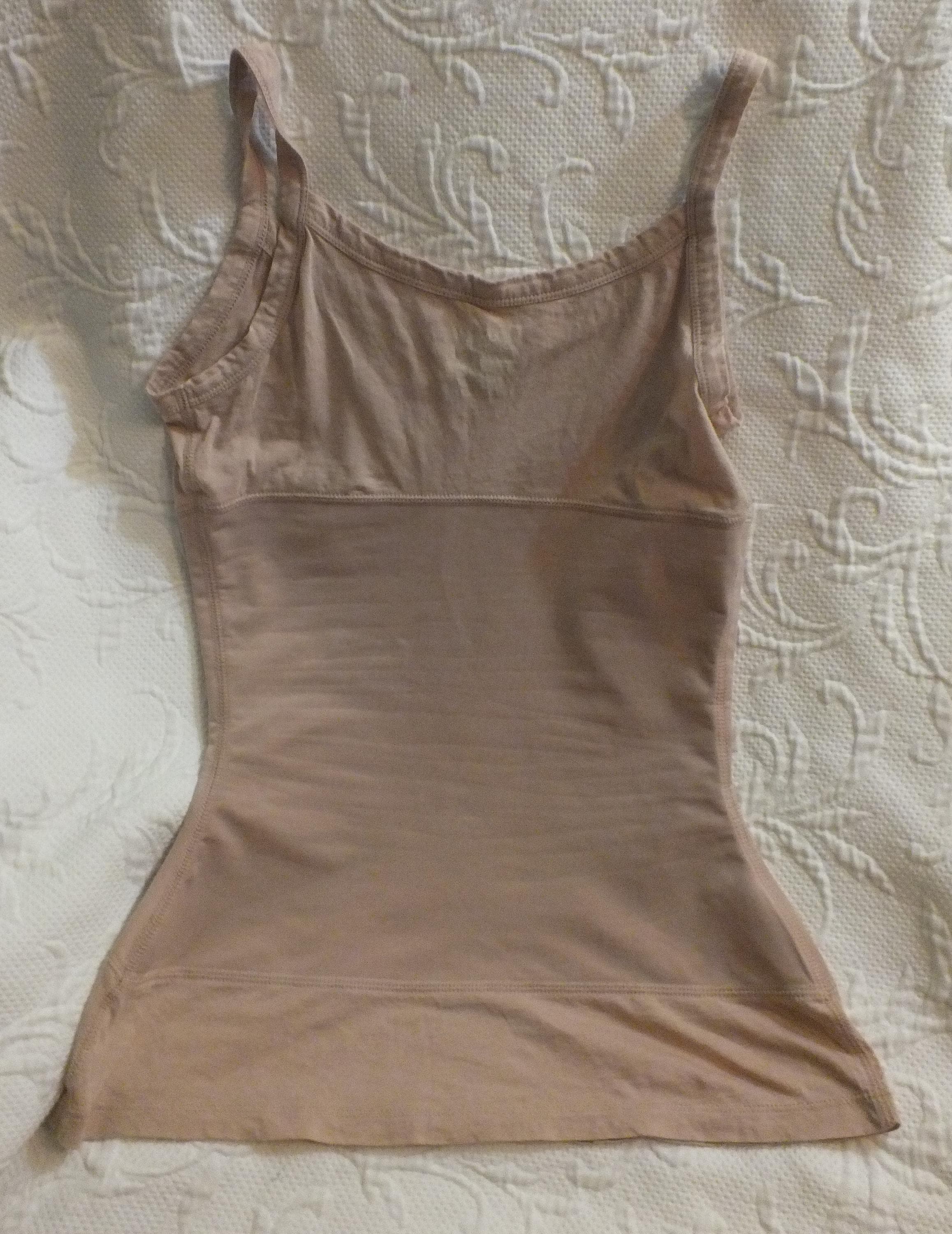 Camisole Tank Top Nude Color Tight Fitting Size XS Cotton