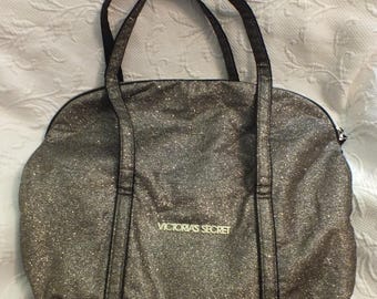 Gold and Black Sparkle Tote Bag from Victoria's Secret Large Travelling Bag