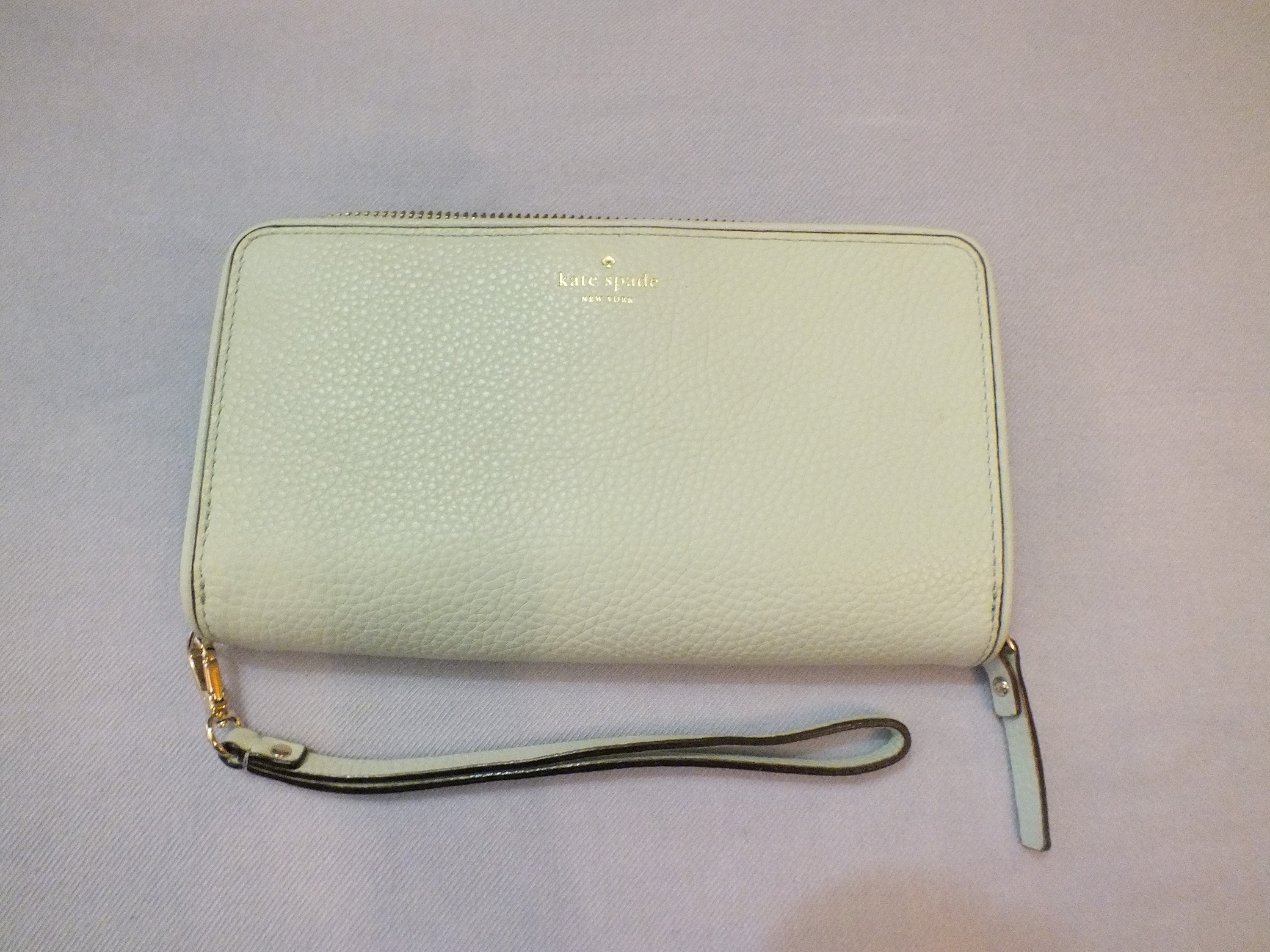 NWT Kate Spade OCTAVIA /G/S Mint Green Kate Spade Mint Green Pebbled Leather Zip Shoulder Crossbody  main image 2