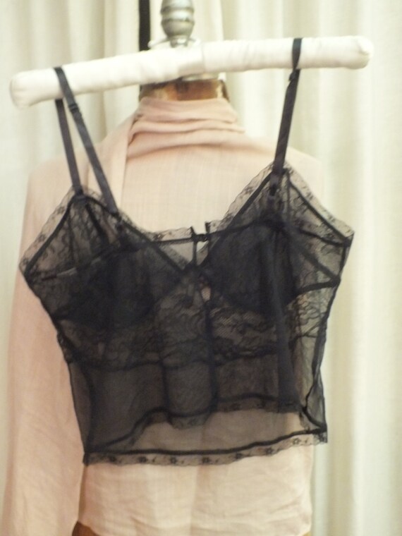 Vintage Black Lace Camisole Victoria's Secret Sz … - image 8