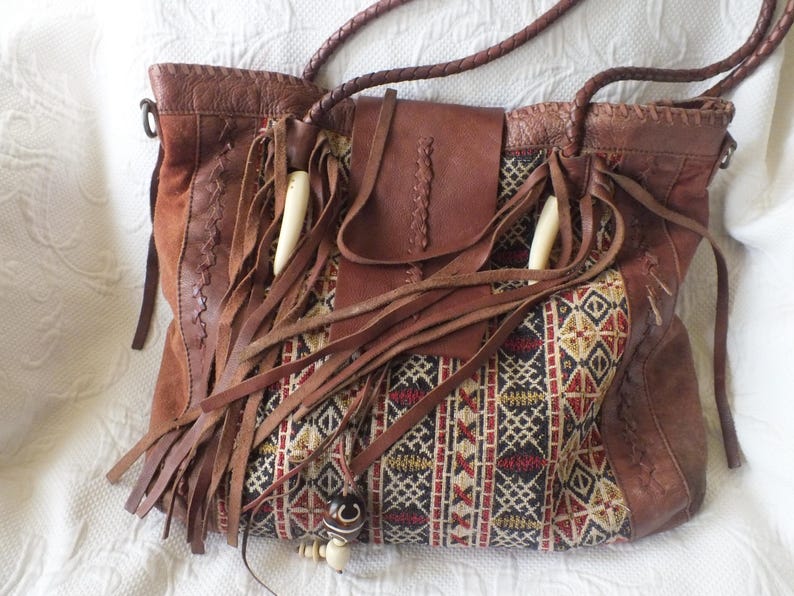 Large Hippie Tassle Bag by Free People