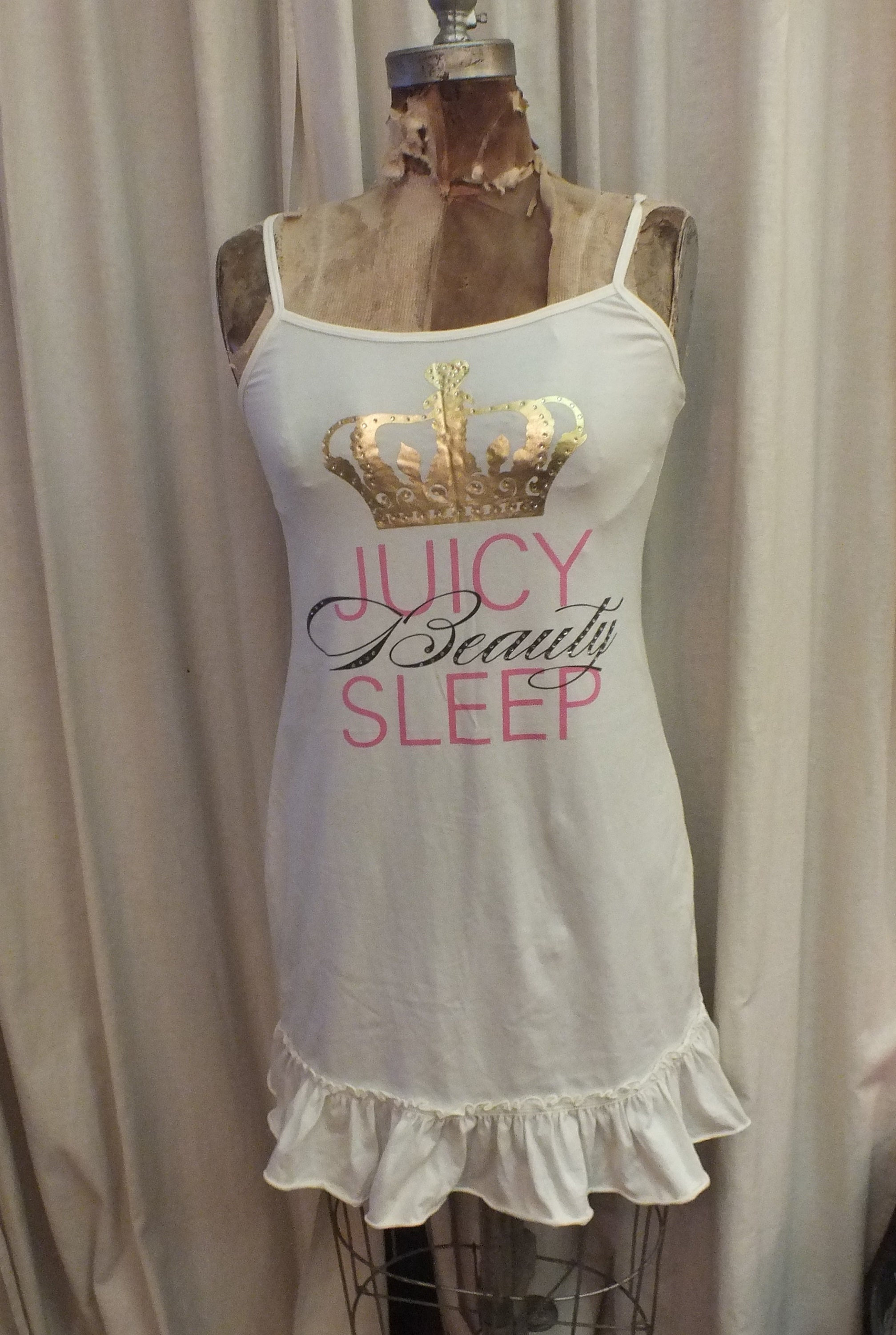 Juicy Couture Bathrobe Robe Grey Sleepwear Crown S/M or L/XL Women