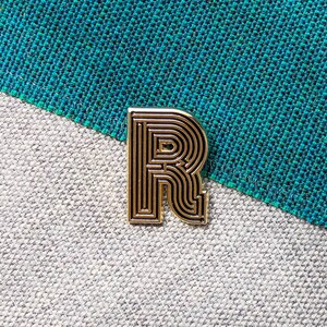 Labyrinth Letters R Enamel Pin image 2