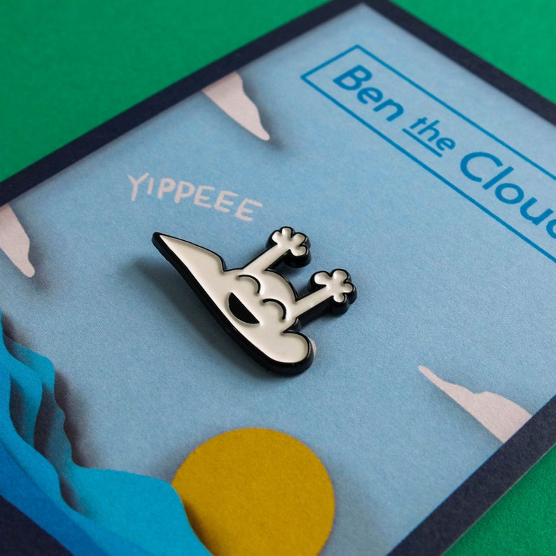 Ben the Cloud Enamel Pin image 1