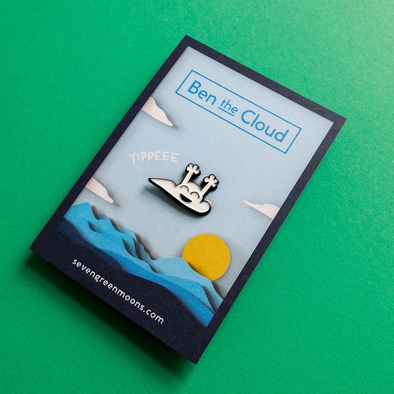 Ben the Cloud Enamel Pin image 7