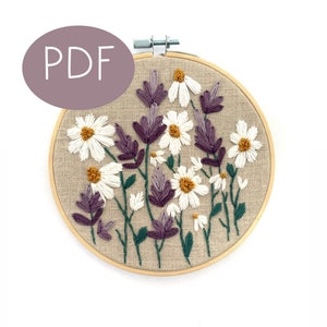 PDF DIGITAL Pattern In the Meadow DIY - Thread Unraveled - Beginner Embroidery Pattern