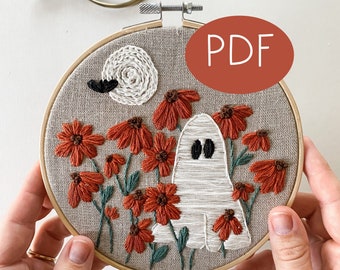 PDF DIGITAL Pattern Ghoul Garden DIY - Thread Unraveled - Beginner Embroidery Pattern