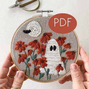 PDF DIGITAL Pattern Ghoul Garden DIY - Thread Unraveled - Beginner Embroidery Pattern