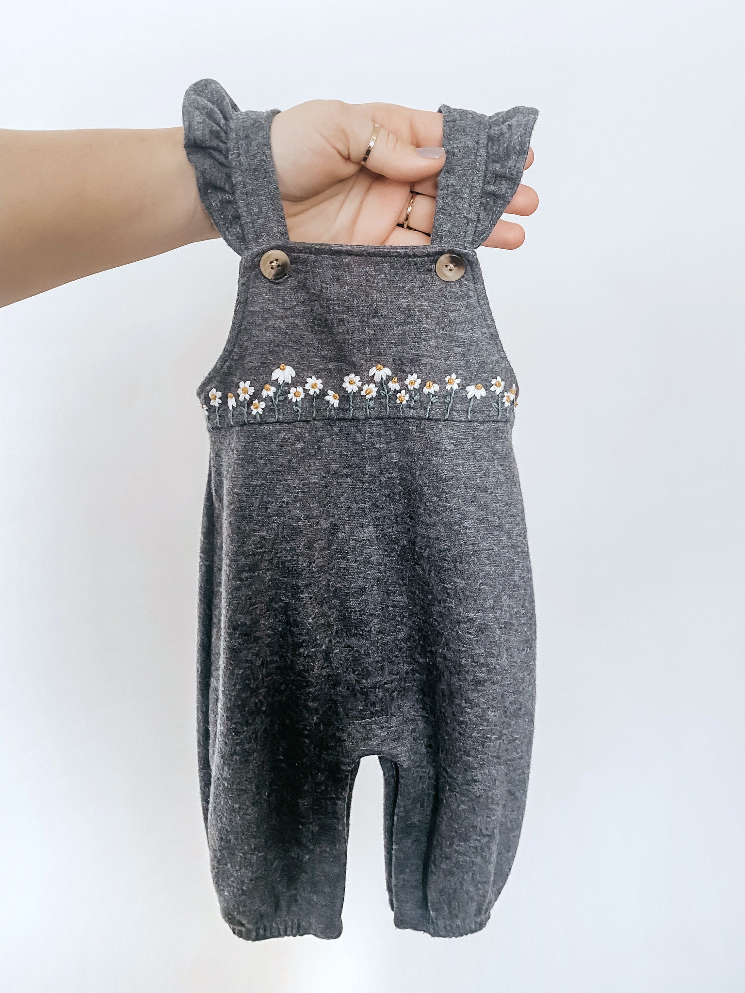 Daisy Row PDF Embroidery Pattern DIY - Thread Unraveled - Etsy