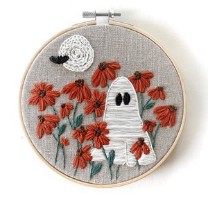 PDF DIGITAL Pattern Ghoul Garden DIY Thread Unraveled Beginner Embroidery Pattern image 2