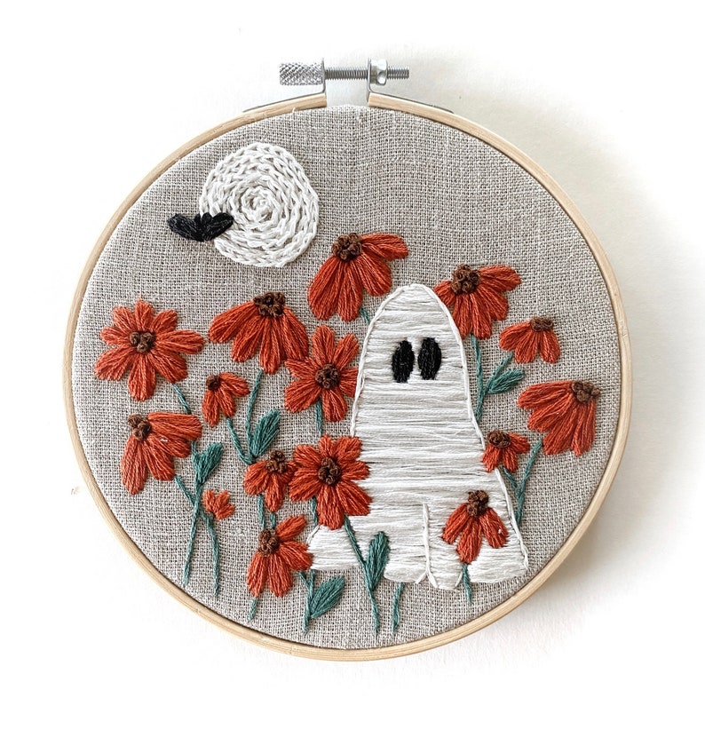 PDF DIGITAL Pattern Ghoul Garden DIY Thread Unraveled Beginner Embroidery Pattern image 2