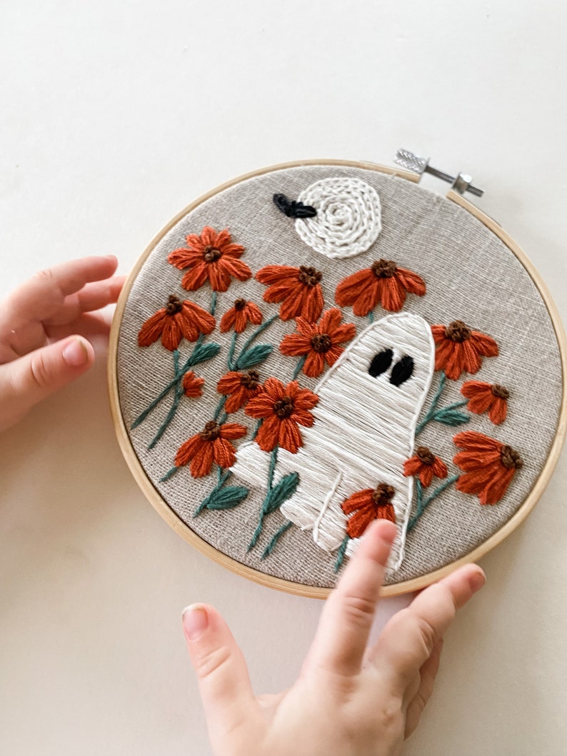 PDF DIGITAL Pattern Ghoul Garden DIY Thread Unraveled Beginner Embroidery Pattern image 3