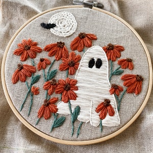 PDF DIGITAL Pattern Ghoul Garden DIY Thread Unraveled Beginner Embroidery Pattern image 4