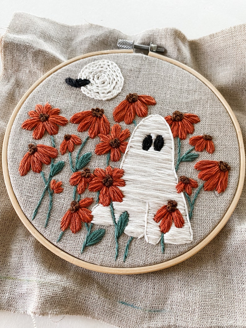 PDF DIGITAL Pattern Ghoul Garden DIY Thread Unraveled Beginner Embroidery Pattern image 4