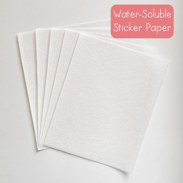 Water-Soluble Sticker Paper - Thread Unraveled