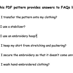 PDF DIGITAL Pattern Poppies Tee DIY Thread Unraveled Beginner Embroidery Pattern Embroidered Shirt T-Shirt image 7