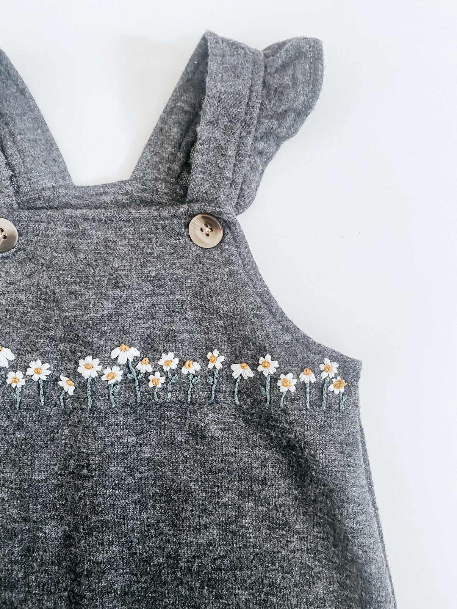 Daisy Row PDF Embroidery Pattern DIY - Thread Unraveled - Etsy