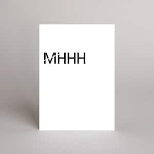 Postkarte  "MHHH"-TYPE // TYPE-Serie