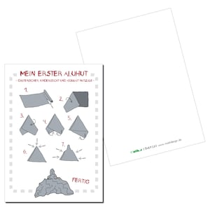 Postkarte "Mein erster Aluhut" // DAILY 2.0