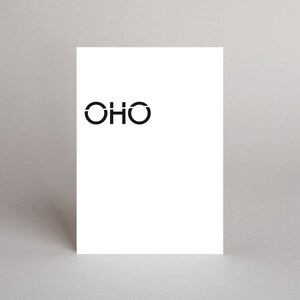 Postkarte  "OHO"-TYPE // TYPE-Serie