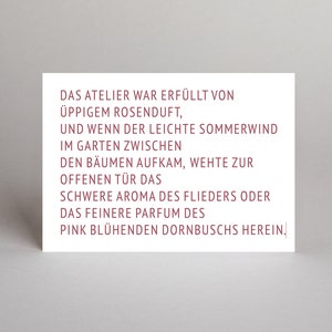 Postkarte "Das Bildnis des Dorian Gray" // ERSTE SÄTZE