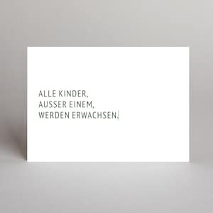 Postkarte "Peter Pan // ERSTE SÄTZE