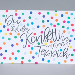 Postkarte "Konfetti" // MEAN CARDS