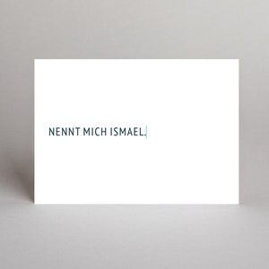 Postkarte "Moby-Dick" // ERSTE SÄTZE