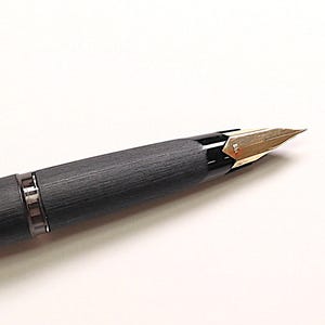 MONTBLANC 224 mat zwart-gouden EF-grootte 585 penpunt, Vintage Collectible vulpen, 14K F gouden semi-flexibele penpunt - Prachtig cadeau