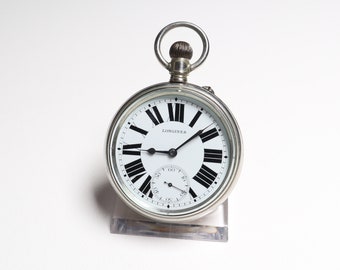 Vintage Longines Swiss pocket watch - Longines Watch from 1910s - 4 Grand Prix - Wonderful Gift