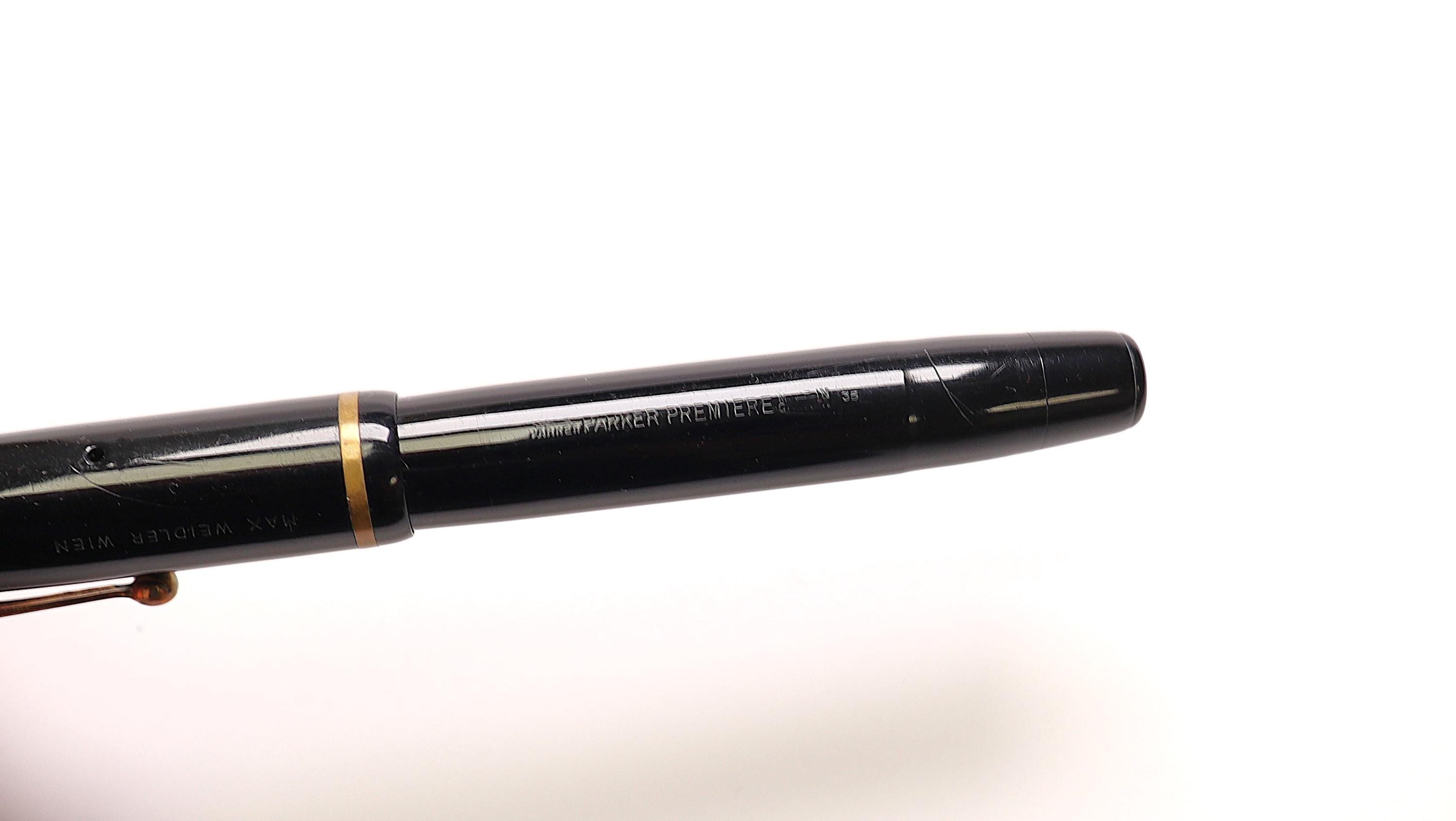 Parker premiere ペン先 14K made in  Vintage 1930s Parker Premier Fountain Pen: 14K Nib, Made in Canada