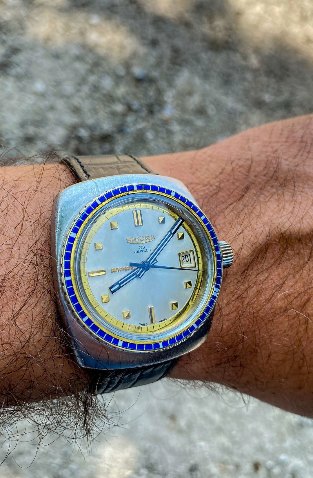 Buy Vintage Sicura Automatic Swiss Watch: 1970s Brevets, Cal 158