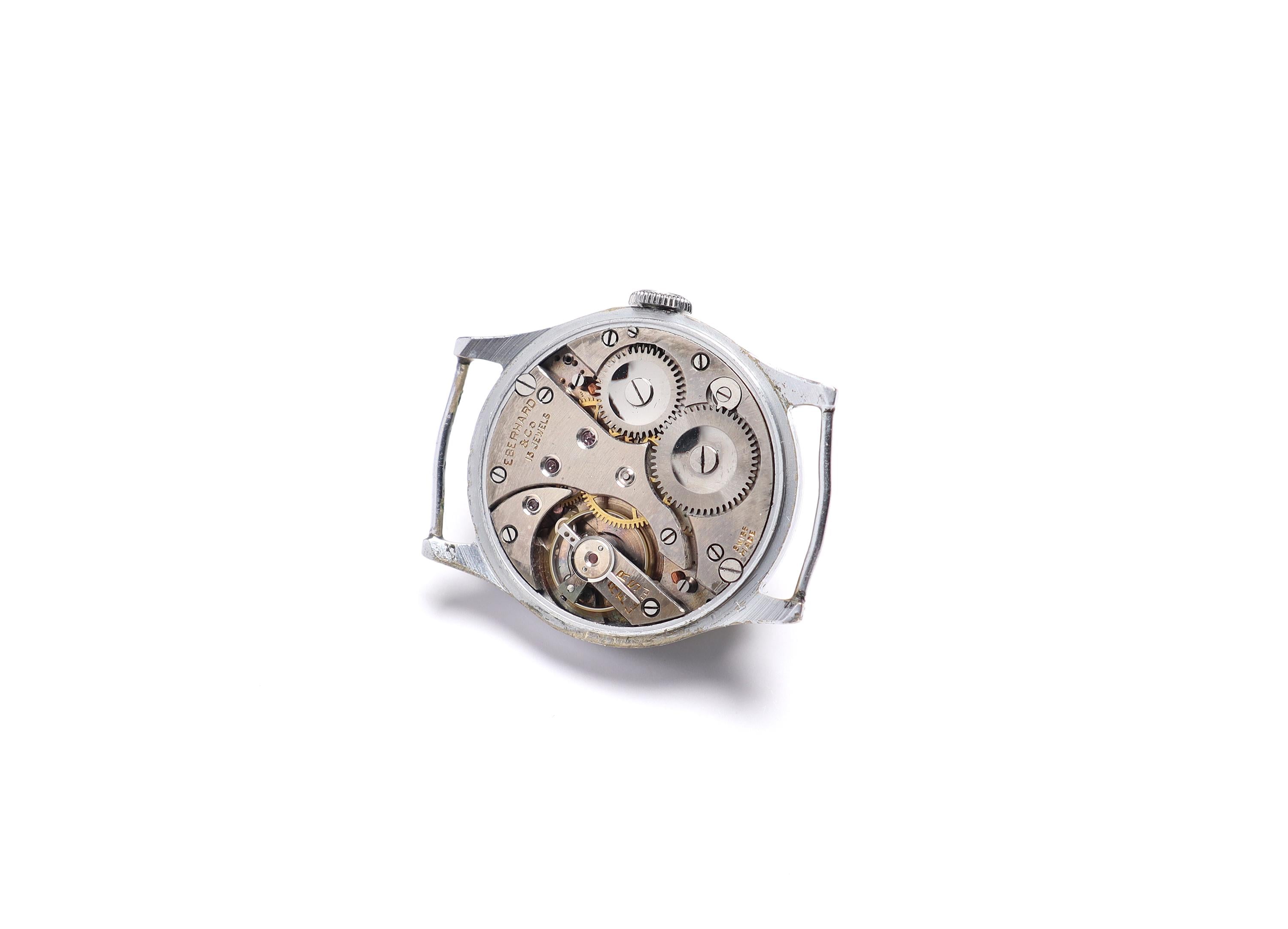montre homme squelette 43mm mouvement à remontage manuel cadran argenté