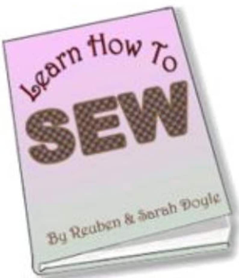 Learn How to Sew PDF Dowloadable Sewing Book Etsy