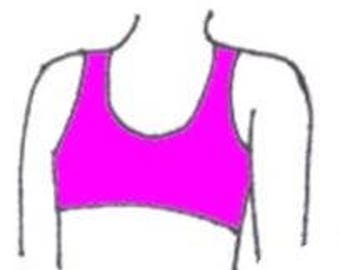 Girls Plus Size Sport Bra Sewing Pattern PDF - Sizes 14-16