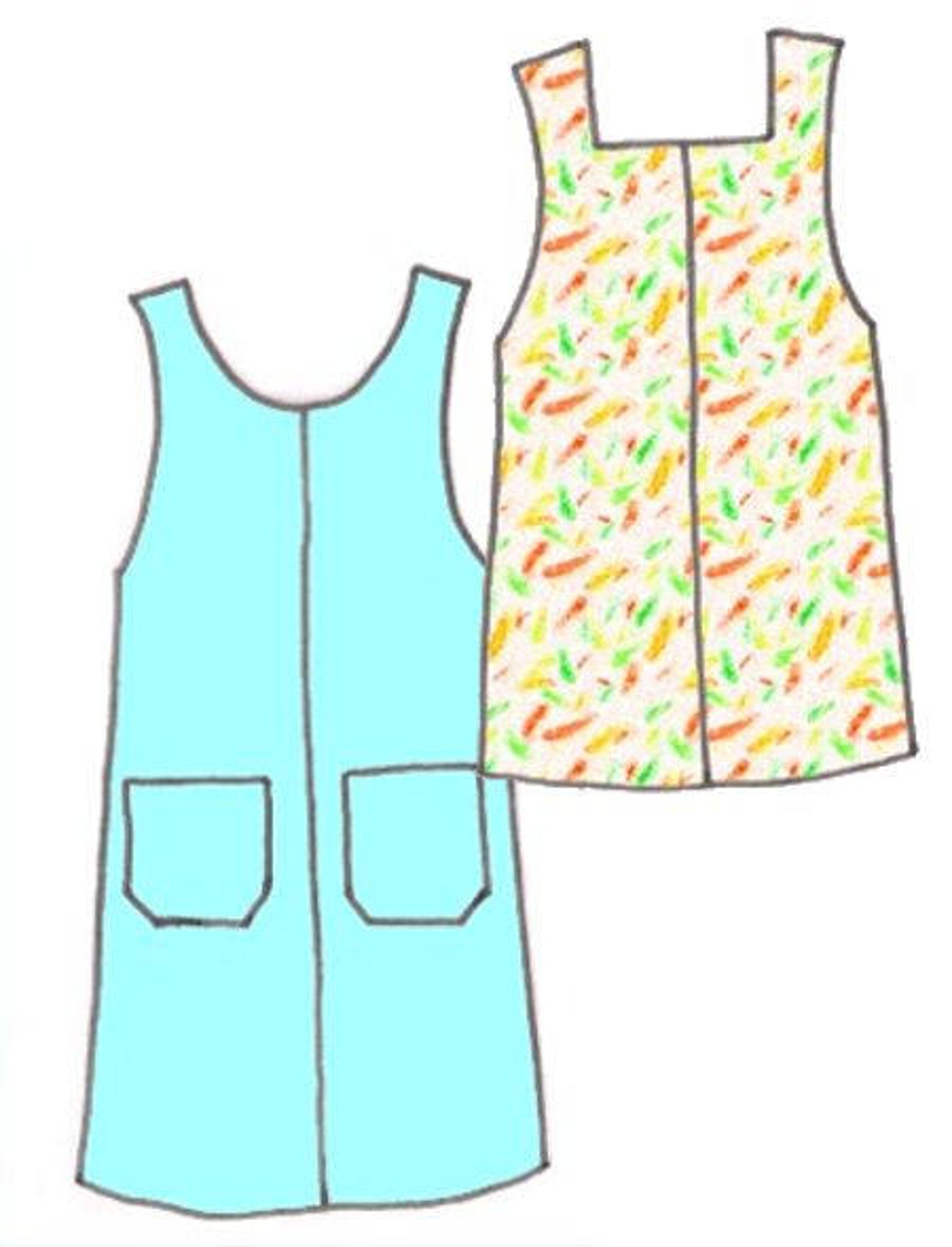 Girls Plus Size Jumper Dress PDF Sewing Pattern Sizes 1416 Etsy