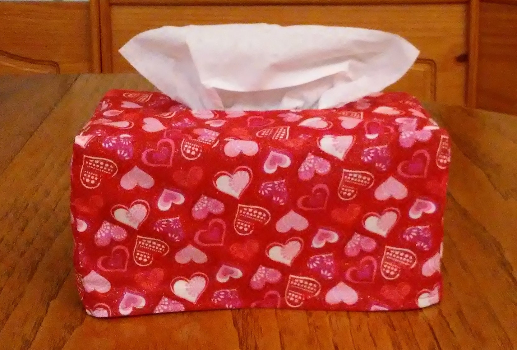 Red tissue box cover deals
