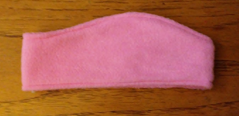 Fleece Ear Warmer Headband, Pink Fleece Earmuffs, Fleece Hairband Head Wrap, Winter Ear Warmer, Ski Fleece Ear Warmer image 1