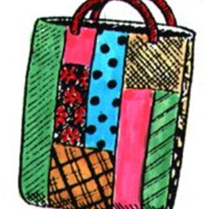 Scrap Tote Bag PDF Sewing Pattern,  Shoe Bag PDF Sewing Pattern, Beach Bag PDF Sewing Pattern