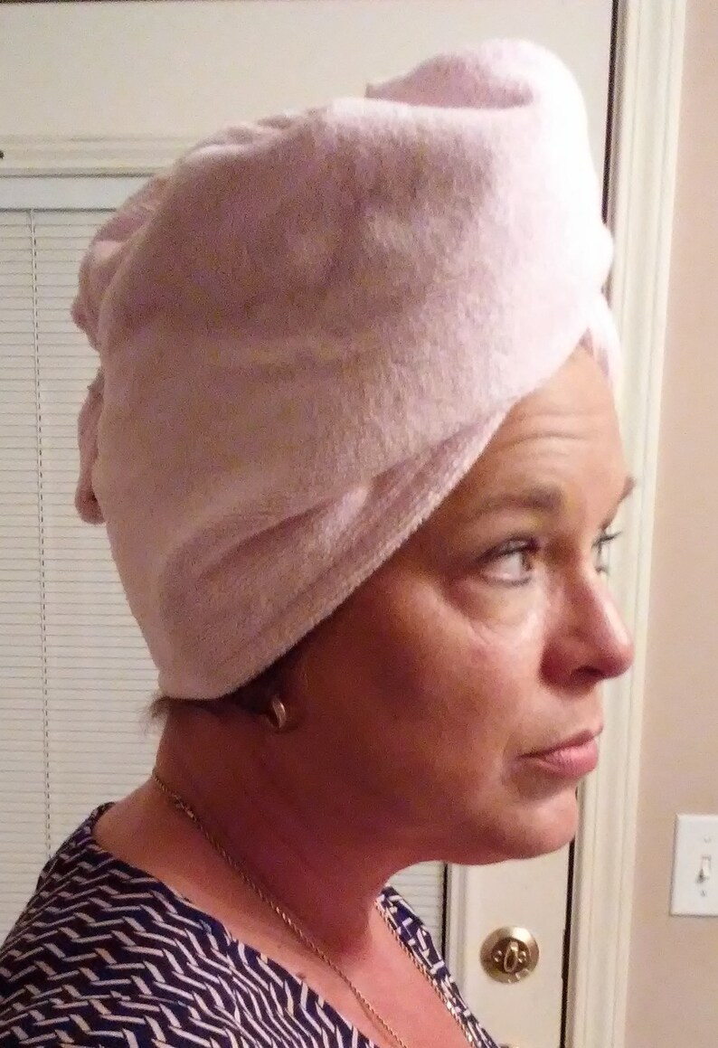 Quick Dry Twist Hair Drying Towel PDF Sewing Pattern Terry Etsy