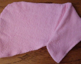 Quick Dry Twist Hair Drying Towel, Pink Hair Turban Towel Wrap, Terry Cloth Cotton Wrap For Drying Hair