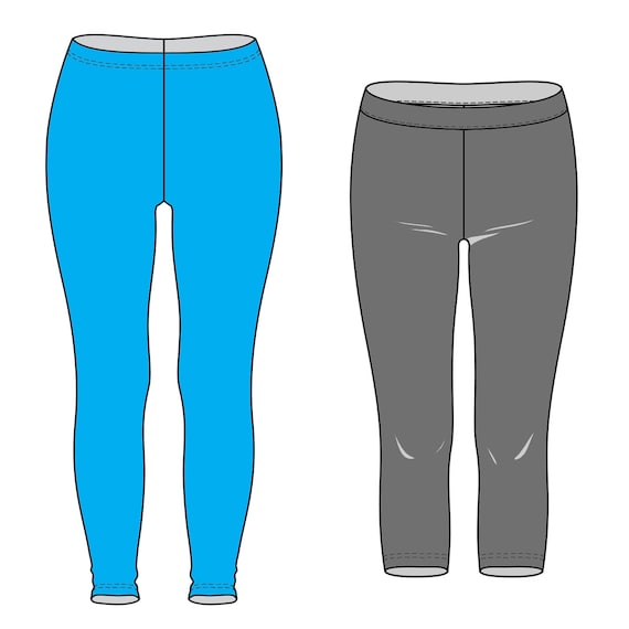 Plus Size Girls Leggings/jeggings PDF Sewing Pattern, Size 8-10-12