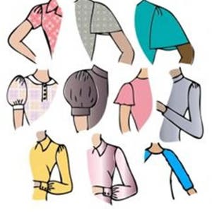 How To Make 10 New Sleeve Styles From One Basic for Full Figure And Plus Size Sewing Patterns PDF downloadable pattern makeover class